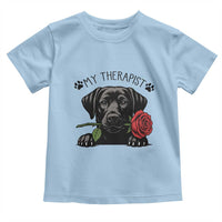 Black Labrador Retriever Is My Therapist Toddler T Shirt Dog Lover Gift - Wonder Print Shop