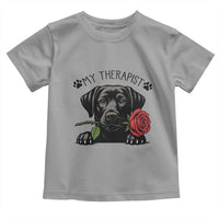 Black Labrador Retriever Is My Therapist Toddler T Shirt Dog Lover Gift - Wonder Print Shop