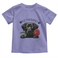 Black Labrador Retriever Is My Therapist Toddler T Shirt Dog Lover Gift - Wonder Print Shop