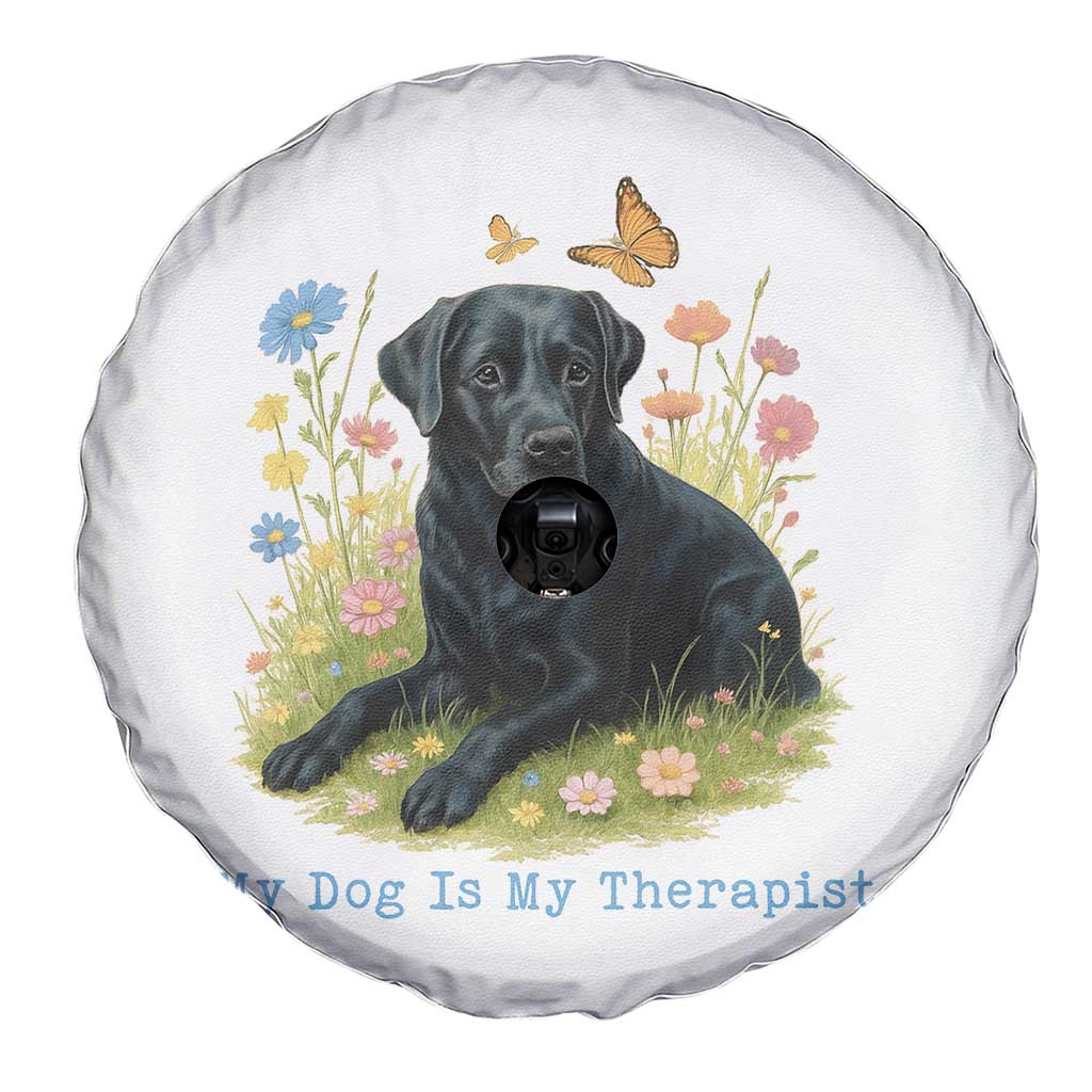 My Dog Is My Therapist Spare Tire Cover Labrador Retriever Lover Gift - Wonder Print Shop