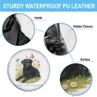 My Dog Is My Therapist Spare Tire Cover Labrador Retriever Lover Gift - Wonder Print Shop