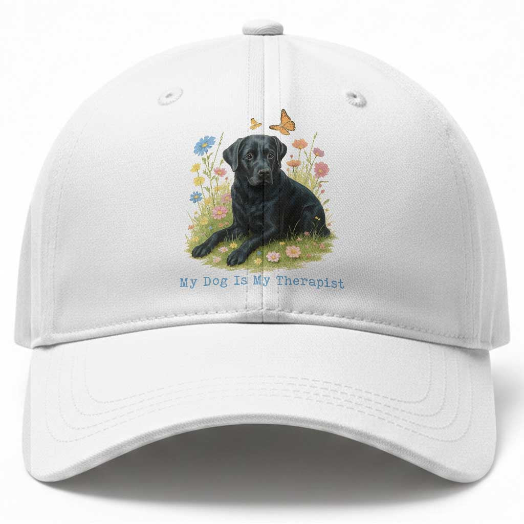 My Dog Is My Therapist Baseball Cap Labrador Retriever Lover Gift