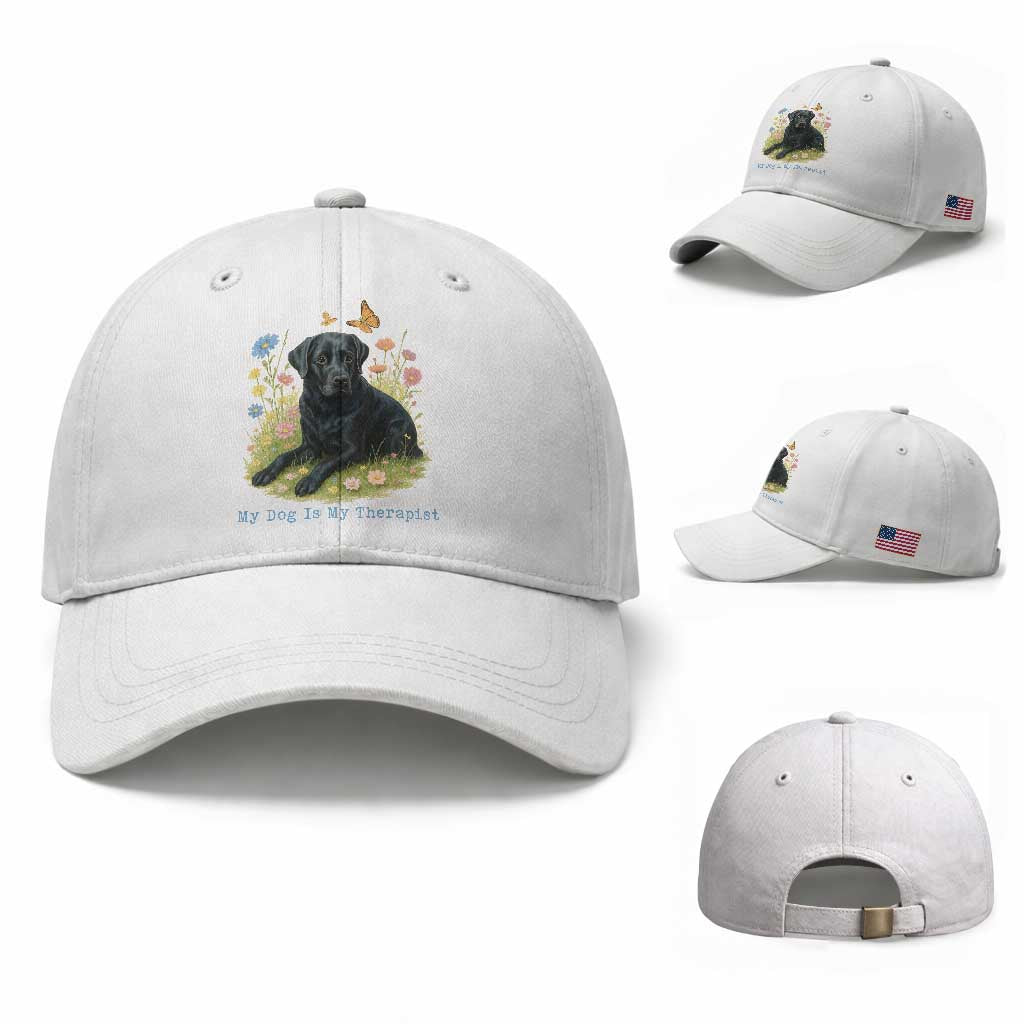 My Dog Is My Therapist Baseball Cap Labrador Retriever Lover Gift