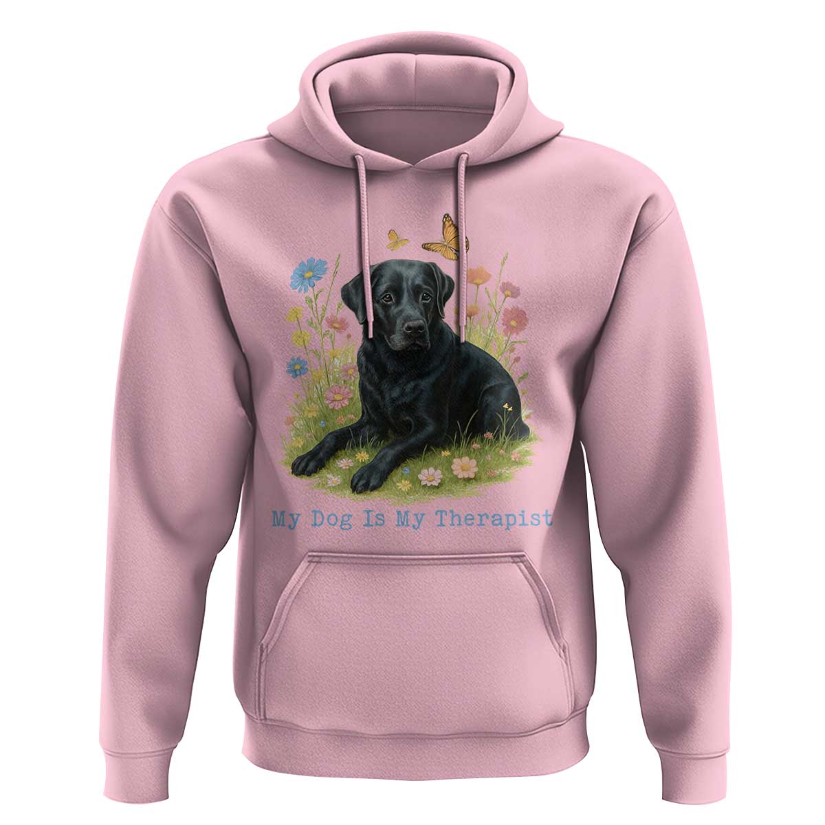 My Dog Is My Therapist Hoodie Labrador Retriever Lover Gift - Wonder Print Shop