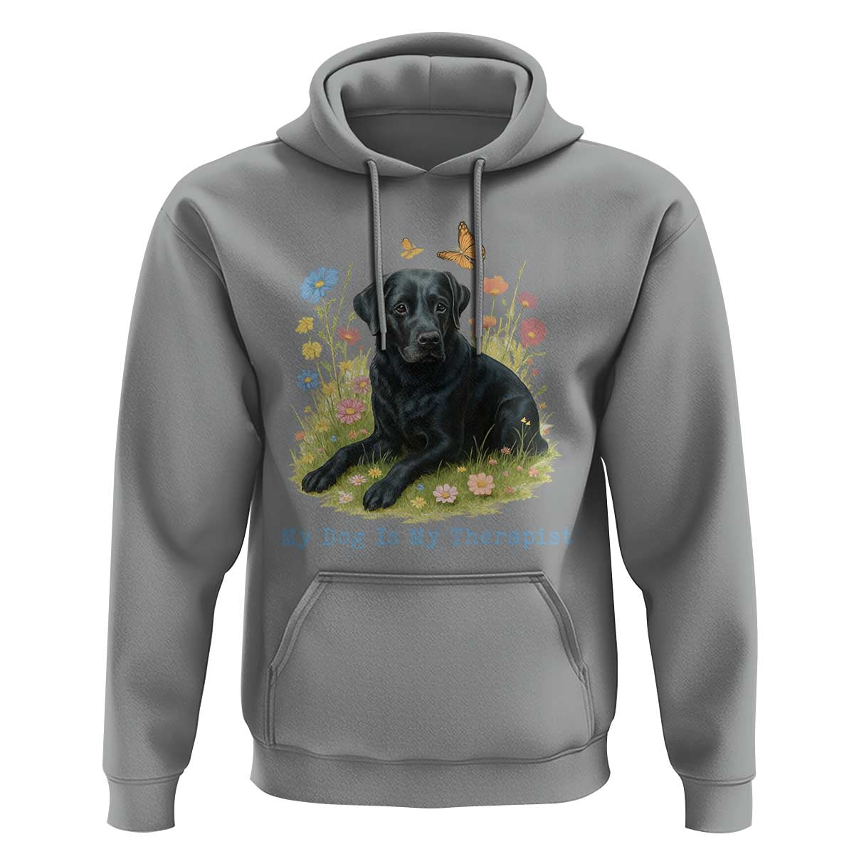 My Dog Is My Therapist Hoodie Labrador Retriever Lover Gift - Wonder Print Shop