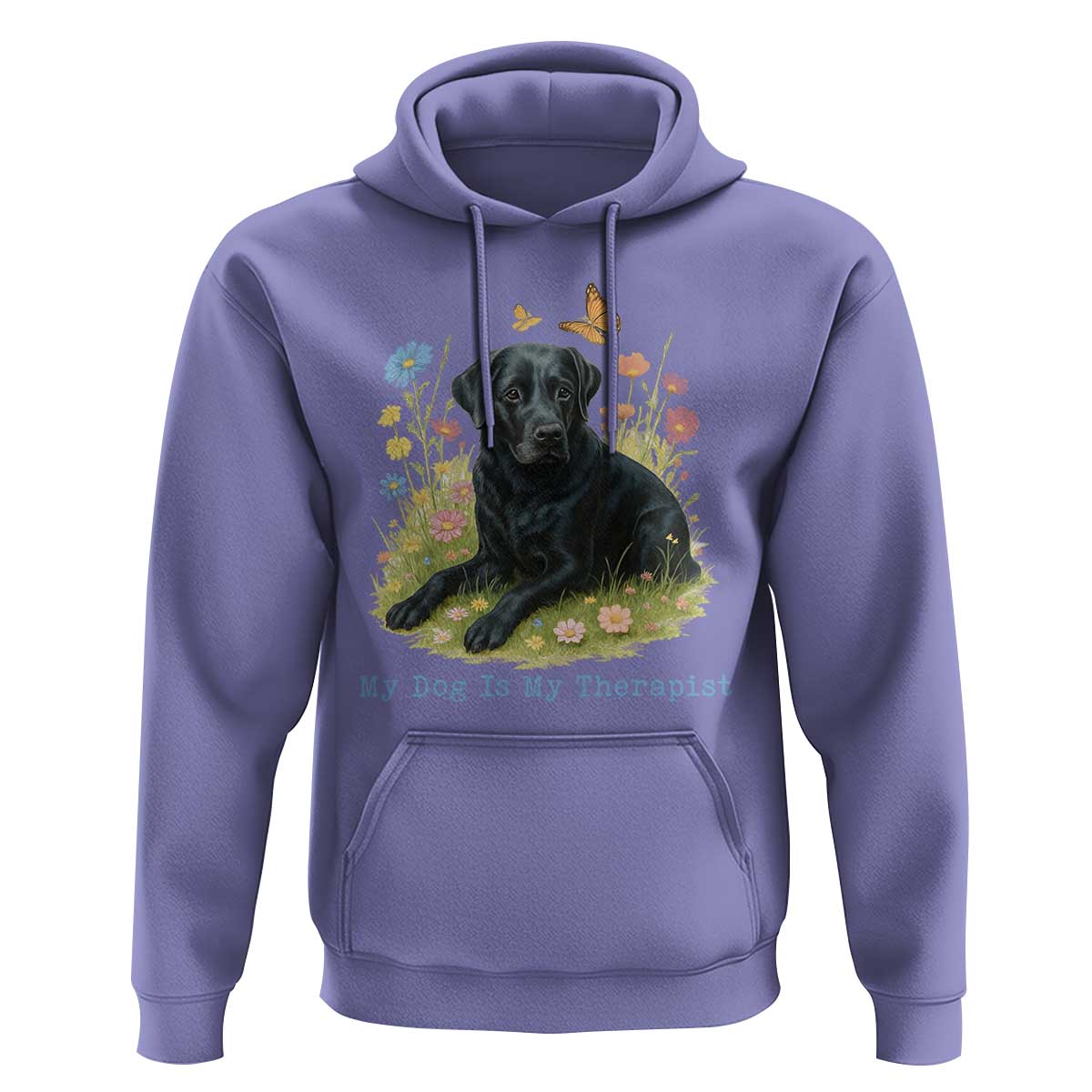 My Dog Is My Therapist Hoodie Labrador Retriever Lover Gift - Wonder Print Shop