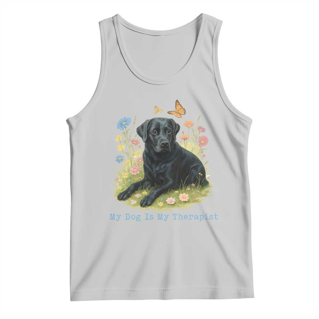 My Dog Is My Therapist Tank Top Labrador Retriever Lover Gift - Wonder Print Shop