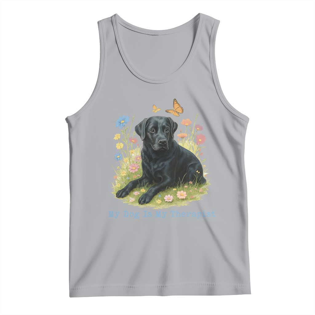 My Dog Is My Therapist Tank Top Labrador Retriever Lover Gift - Wonder Print Shop
