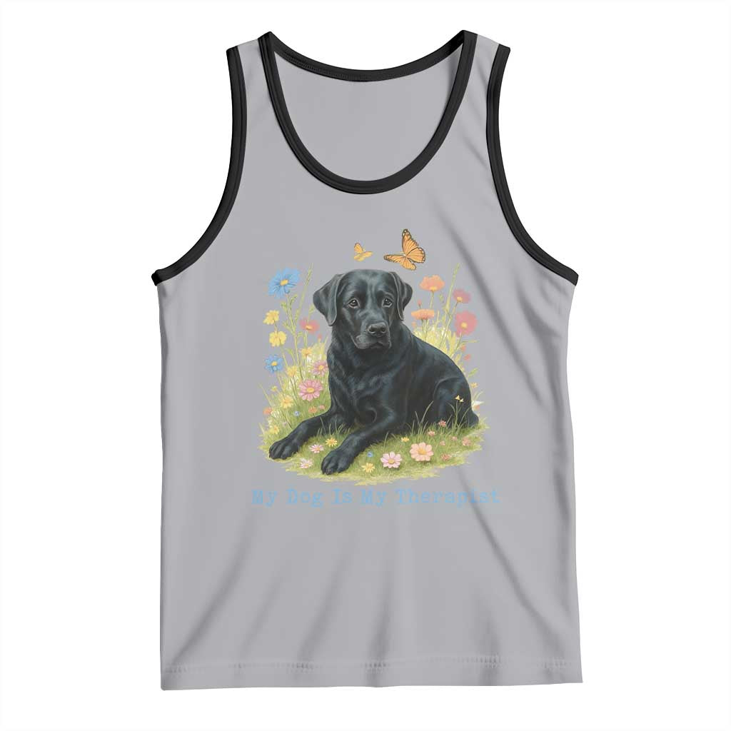 My Dog Is My Therapist Tank Top Labrador Retriever Lover Gift - Wonder Print Shop