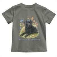 My Dog Is My Therapist Toddler T Shirt Labrador Retriever Lover Gift - Wonder Print Shop