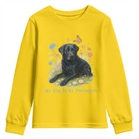 My Dog Is My Therapist Youth Sweatshirt Labrador Retriever Lover Gift - Wonder Print Shop