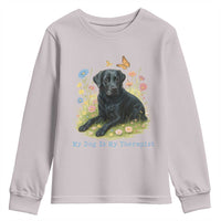 My Dog Is My Therapist Youth Sweatshirt Labrador Retriever Lover Gift - Wonder Print Shop