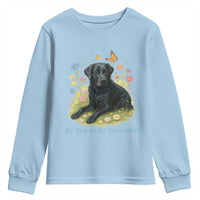 My Dog Is My Therapist Youth Sweatshirt Labrador Retriever Lover Gift - Wonder Print Shop