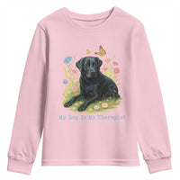 My Dog Is My Therapist Youth Sweatshirt Labrador Retriever Lover Gift - Wonder Print Shop
