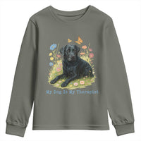 My Dog Is My Therapist Youth Sweatshirt Labrador Retriever Lover Gift - Wonder Print Shop