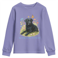My Dog Is My Therapist Youth Sweatshirt Labrador Retriever Lover Gift - Wonder Print Shop