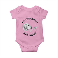 Funny Labrador Retriever Gift Baby Onesie My Therapist Has Paws - Wonder Print Shop