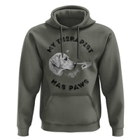 Funny Labrador Retriever Gift Hoodie My Therapist Has Paws - Wonder Print Shop