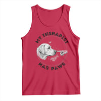 Funny Labrador Retriever Gift Tank Top My Therapist Has Paws - Wonder Print Shop
