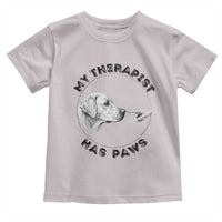 Funny Labrador Retriever Gift Toddler T Shirt My Therapist Has Paws - Wonder Print Shop