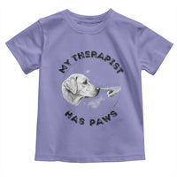 Funny Labrador Retriever Gift Toddler T Shirt My Therapist Has Paws - Wonder Print Shop