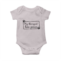 Funny Dog Lover Baby Onesie My Therapist Has Paws - Wonder Print Shop