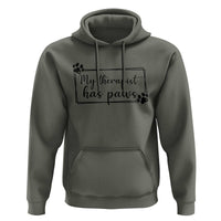 Funny Dog Lover Hoodie My Therapist Has Paws - Wonder Print Shop