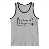 Funny Dog Lover Tank Top My Therapist Has Paws - Wonder Print Shop