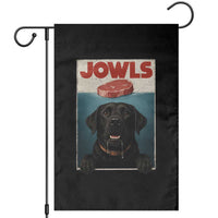 Black Labrador Retriever Garden Flag Funny Jowls Horror Dog Poster - Wonder Print Shop
