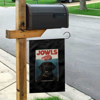 Black Labrador Retriever Garden Flag Funny Jowls Horror Dog Poster - Wonder Print Shop