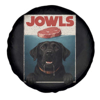 Black Labrador Retriever Spare Tire Cover Funny Jowls Horror Dog Poster - Wonder Print Shop