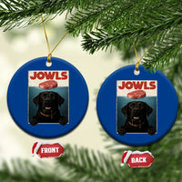 Black Labrador Retriever Ceramic Ornament Funny Jowls Horror Dog Poster - Wonder Print Shop