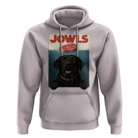 Black Labrador Retriever Hoodie Funny Jowls Horror Dog Poster - Wonder Print Shop