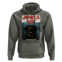 Black Labrador Retriever Hoodie Funny Jowls Horror Dog Poster - Wonder Print Shop