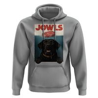 Black Labrador Retriever Hoodie Funny Jowls Horror Dog Poster - Wonder Print Shop