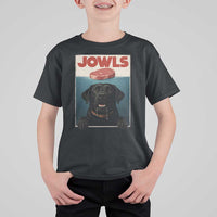 Black Labrador Retriever T Shirt For Kid Funny Jowls Horror Dog Poster - Wonder Print Shop