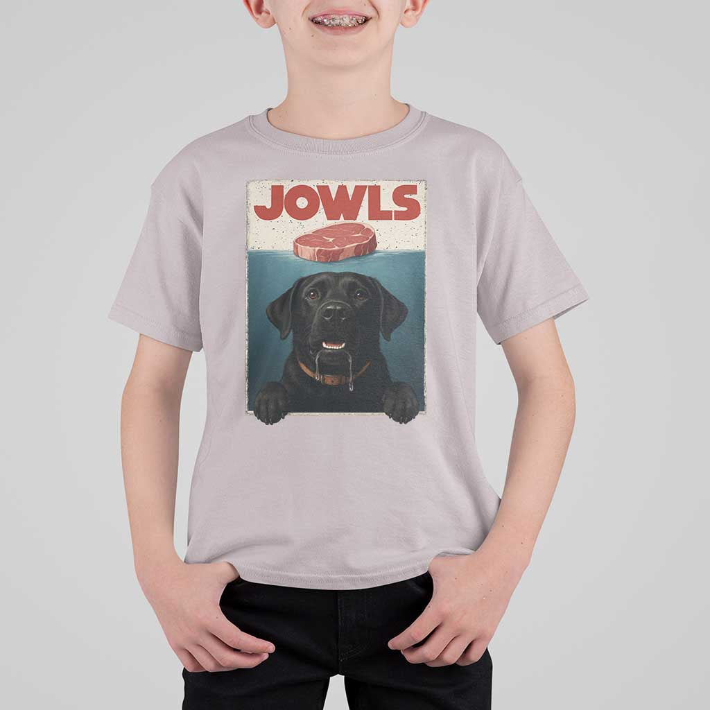 Black Labrador Retriever T Shirt For Kid Funny Jowls Horror Dog Poster - Wonder Print Shop