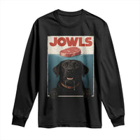 Black Labrador Retriever Long Sleeve Shirt Funny Jowls Horror Dog Poster - Wonder Print Shop