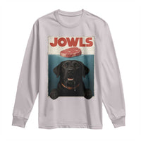 Black Labrador Retriever Long Sleeve Shirt Funny Jowls Horror Dog Poster - Wonder Print Shop