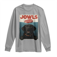Black Labrador Retriever Long Sleeve Shirt Funny Jowls Horror Dog Poster - Wonder Print Shop