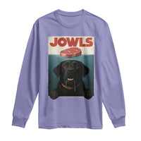 Black Labrador Retriever Long Sleeve Shirt Funny Jowls Horror Dog Poster - Wonder Print Shop