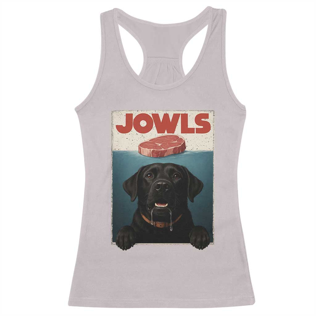 Black Labrador Retriever Racerback Tank Top Funny Jowls Horror Dog Poster - Wonder Print Shop