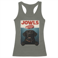 Black Labrador Retriever Racerback Tank Top Funny Jowls Horror Dog Poster - Wonder Print Shop
