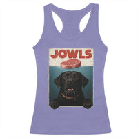 Black Labrador Retriever Racerback Tank Top Funny Jowls Horror Dog Poster - Wonder Print Shop
