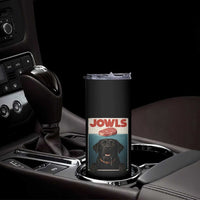 Black Labrador Retriever Skinny Tumbler Funny Jowls Horror Dog Poster - Wonder Print Shop