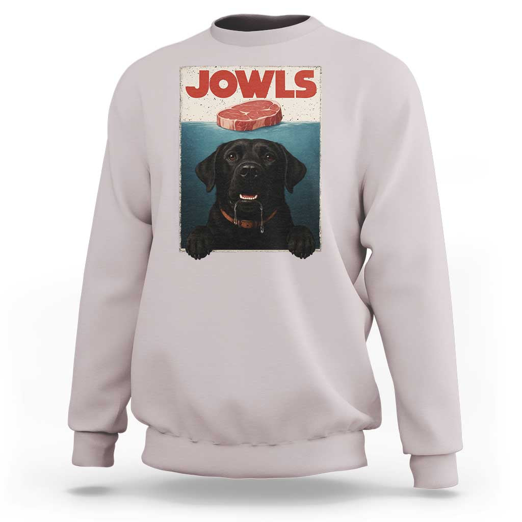 Black Labrador Retriever Sweatshirt Funny Jowls Horror Dog Poster - Wonder Print Shop