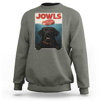 Black Labrador Retriever Sweatshirt Funny Jowls Horror Dog Poster - Wonder Print Shop
