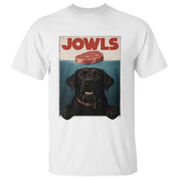 Black Labrador Retriever T Shirt Funny Jowls Horror Dog Poster - Wonder Print Shop