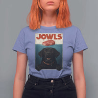 Black Labrador Retriever T Shirt For Women Funny Jowls Horror Dog Poster - Wonder Print Shop