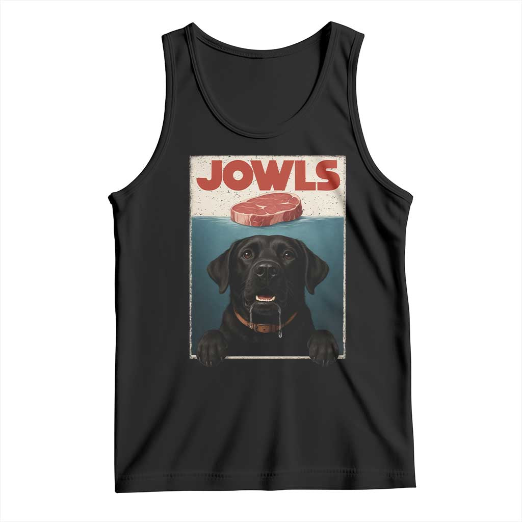 Black Labrador Retriever Tank Top Funny Jowls Horror Dog Poster - Wonder Print Shop